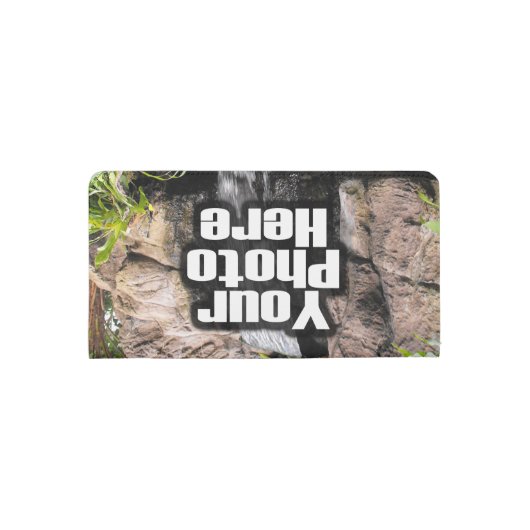 Custom Personalized Photo Printed Checkbook Cover (Back)