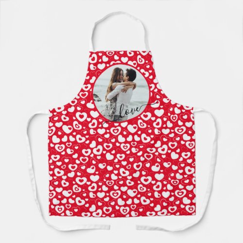 Custom Personalized Photo Simple Love Quote Text Apron