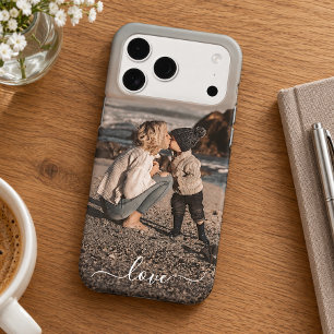 Custom Personalized Photo Simple Love Text Iphone 18 Pro Max Case