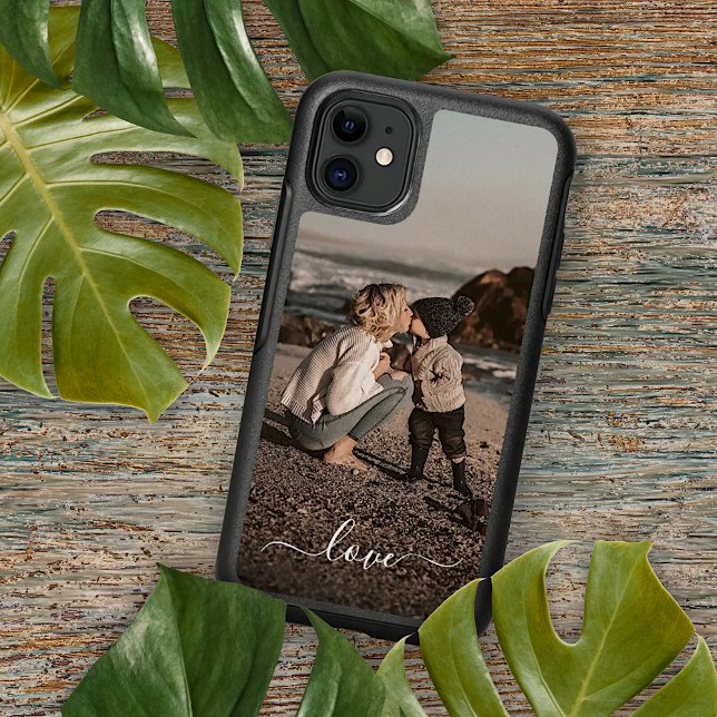 Custom Personalized Photo Simple Mom Text Otterbox iPhone Case (Creator Uploaded)