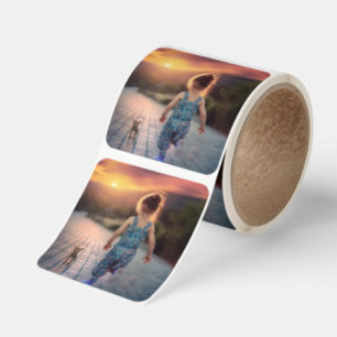 Custom Personalized Photo Square Sticker