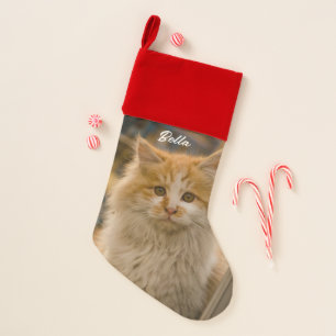 Custom Personalized Photo Stockings, Elegant Fam Christmas Stocking