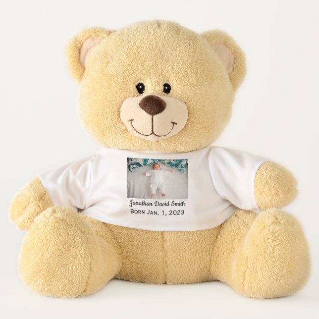Custom Personalized Photo Teddy Bear (Front)