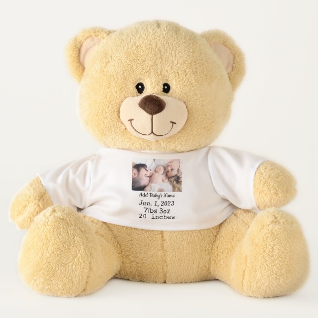 Custom Personalized Photo Teddy Bear (Front)