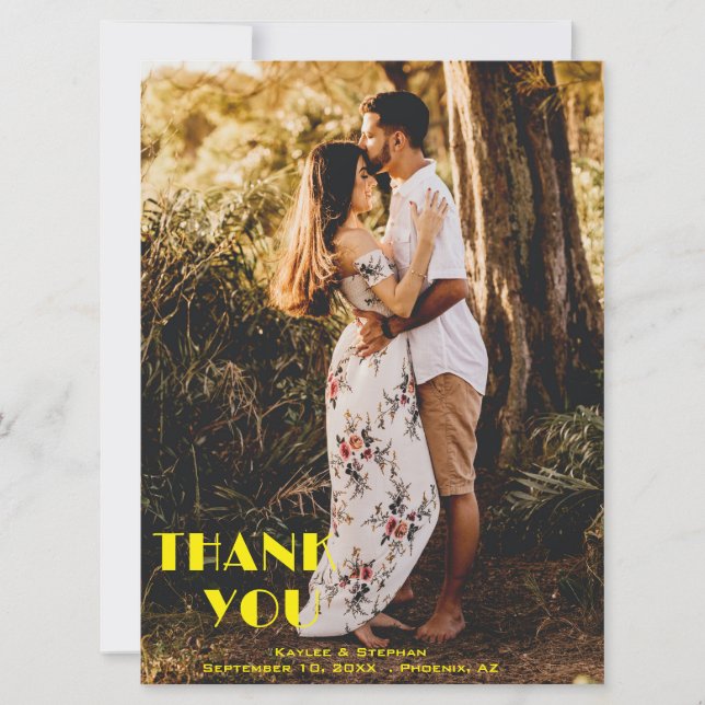 Custom Personalized Photo Thank You Cards DIY (Front)