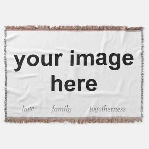 Custom Personalized Photo Throw Blanket