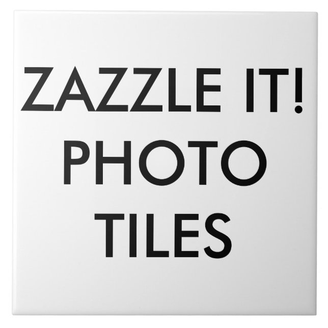 Custom Personalized Photo Tile Blank Template (Front)