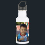 Custom Personalized Photo Water Bottle<br><div class="desc">This personalized item can be changed to any of your favorite photographs or works of art. To resize or reposition your photo, click on the Customize It button. You can also add text such as "I Love You Grandma". Need help with customization? Send me a message and I'll be glad...</div>