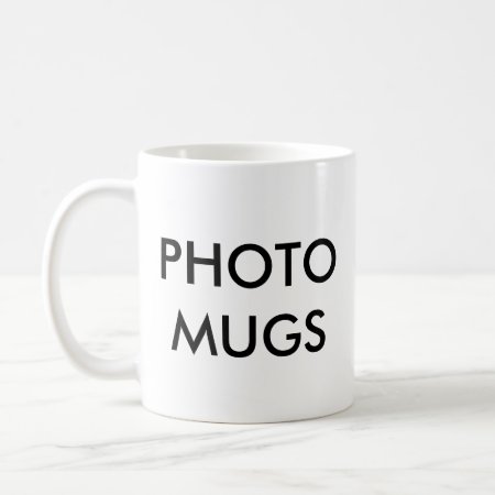 Custom Personalized Photo White Mug Blank