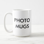 Custom Personalized Photo White Mug Blank at Zazzle