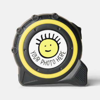 Custom Personalized PHOTO Yellow Tape Measure