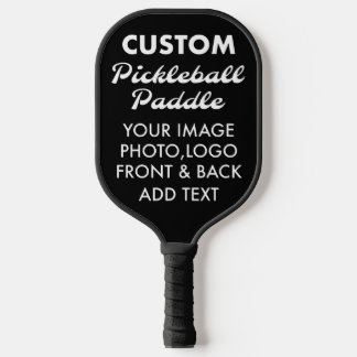 Custom personalized PICKLEBALL PADDLE - ALL BLACK