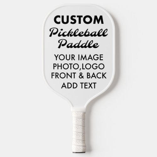 Custom personalized PICKLEBALL PADDLE Blank WHITE