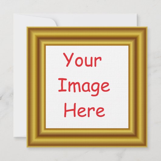 Custom Personalized Picture & Gold Frame Printed (Front)