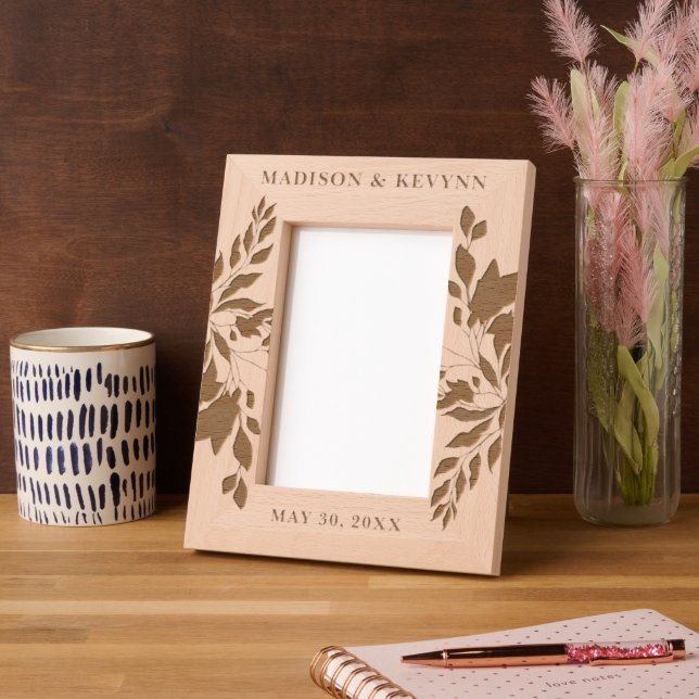 Custom Personalized Picture Wedding Engraved Frames (Left)