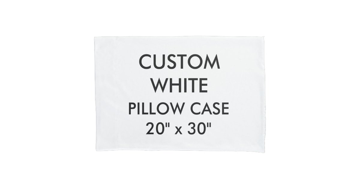 Custom Personalized Pillow Case 20 X 30 Zazzle Com