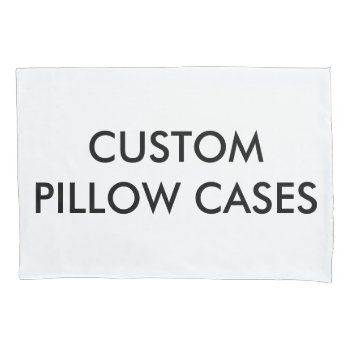 Custom Personalized Pillowcase Blank Template by CustomBlankTemplates at Zazzle