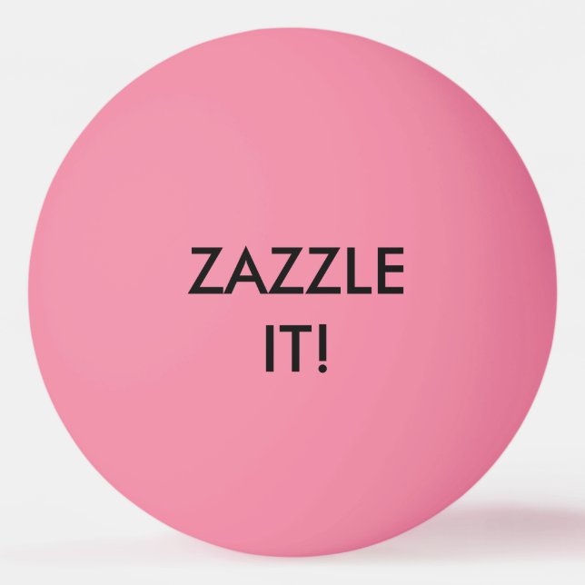 Custom Personalized Ping Pong Ball Blank Template (Front)