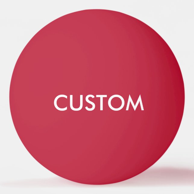 Custom Personalized Ping Pong Ball Blank Template (Front)