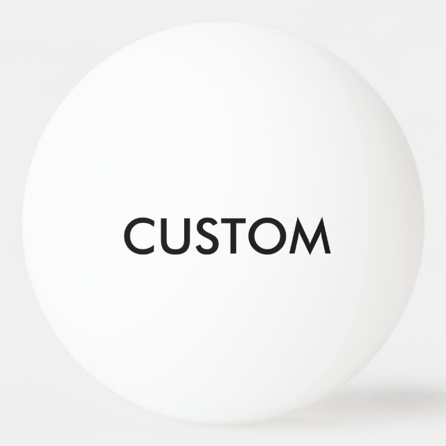 Custom Personalized Ping Pong Ball Blank Template (Front)