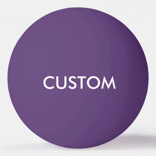 Custom Personalized Ping Pong Ball Blank Template (Front)