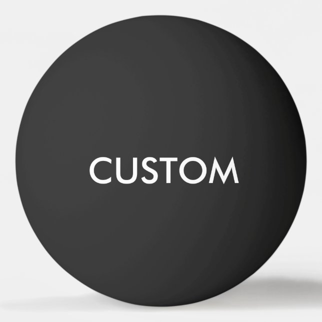 Custom Personalized Ping Pong Ball Blank Template (Front)
