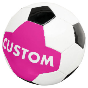 Custom Personalized PINK Soccer Football Ball