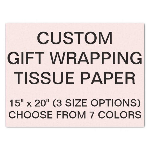 Custom Personalized Pink Tissue Paper For Gifts