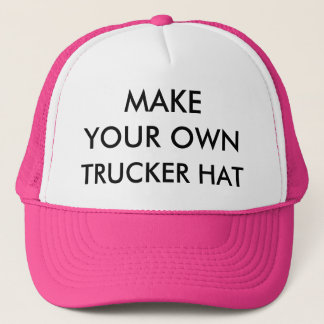 Custom Personalized PINK & WHITE TRUCKER HAT