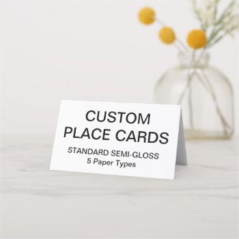 Custom Personalized Place Cards Blank Template by CustomBlankTemplates at Zazzle