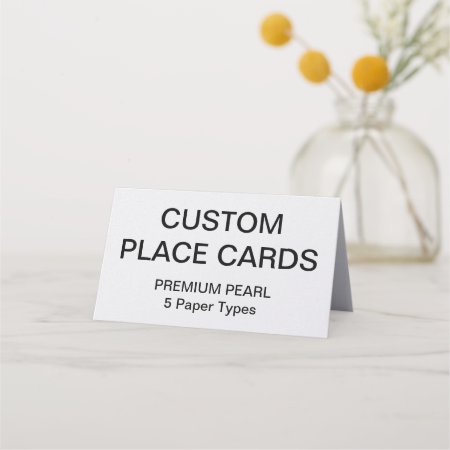 Custom Personalized Place Cards Blank Template