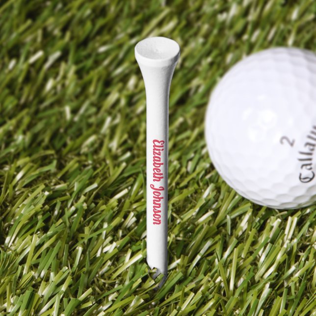 Custom Personalized Player Club Team Event Name Golf Tees (Grass)