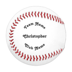 Custom Personalized Player Team Coach Club Name Baseball