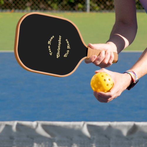 Custom Personalized Player Team Coach Club Name Pickleball Paddle