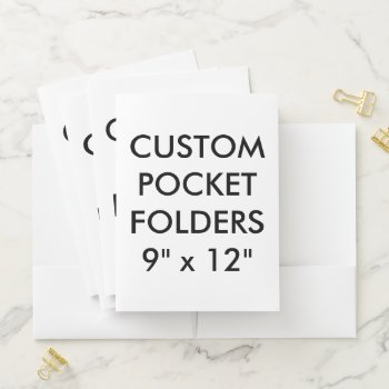 Custom Personalized Pocket Folders Blank Template by CustomBlankTemplates at Zazzle