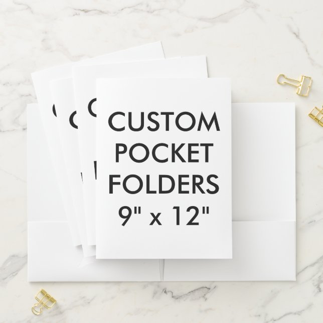 Custom Personalized Pocket Folders Blank Template (In Situ)