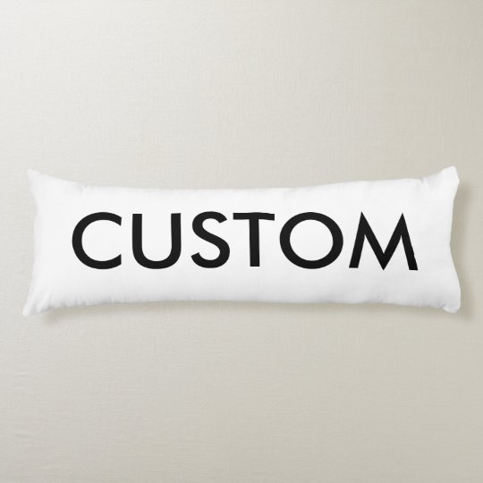 Custom Personalized Polyester Body Pillow Blank Zazzle Com