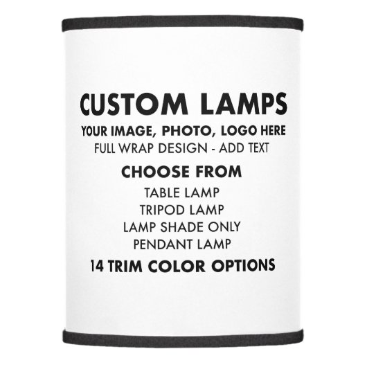 Custom personalized POLYESTER Lampshade (Front)