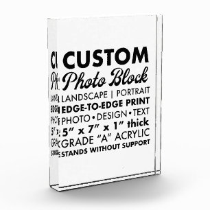 Custom Personalized Portrait Photo Paperweight Block