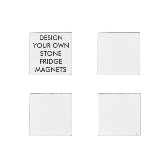 Custom Personalized Primed Marble Fridge Magnets (Front)