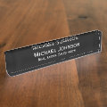 Custom Personalized Professional Black and White Name Plate | Zazzle