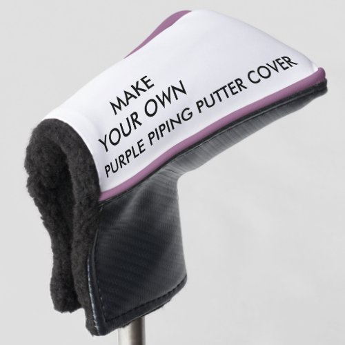 Custom Personalized Purple Putter Golf Club Cover