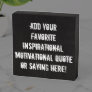Custom Personalized Quote Saying Faux Chalkboard Wooden Box Sign