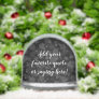 Custom Personalized Quote Saying Script Black Snow Globes