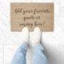 Custom Personalized Quote Saying Script Fiber Doormat