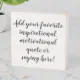 Custom Personalized Quote Saying Script Square Wooden Box Sign | Zazzle