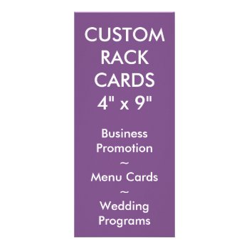 Custom Personalized Rack Card Blank Template by CustomBlankTemplates at Zazzle
