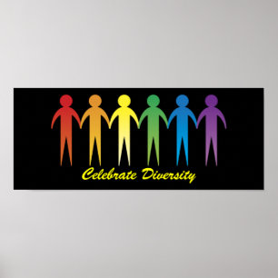 Custom Personalized Rainbow Pride Banners Poster