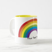 Custom Personalized Rainbow Pride Mugs (Front Left)