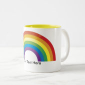 Custom Personalized Rainbow Pride Mugs (Front Right)